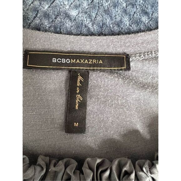 BCBG Maxazria pleated Gray Midi dress M (027) - Picture 11 of 11